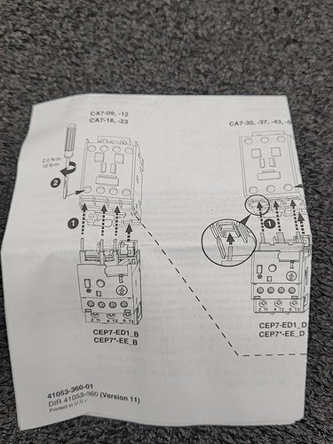 Sprecher+Schuh CEP7-EE Thermal Overload Relay 5.4-27A Class 10,15,20,30