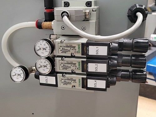 Hoffman Control Cabinet IDEC FA-3S PLC Numatics 3 Solenoid Valve ABB Contactors