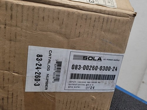 SOLA 083-00269-0300-24 Linear DC Power Supply 24VDC Industrial New In Box