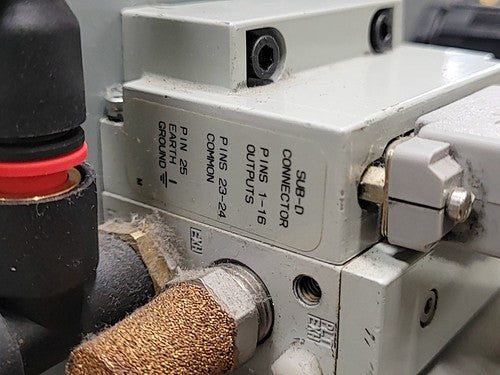 Hoffman Control Cabinet IDEC FA-3S PLC Numatics 3 Solenoid Valve ABB Contactors