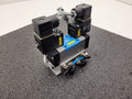 Festo Dual Pneumatic Valve Block MN1H-5/3G-D-1-S-C 15968  -13 to 240 psi INPUT