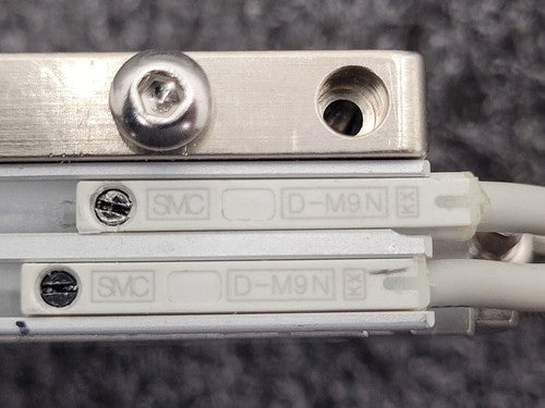 SMC 11-MXJ4L-5CP Guided Slide Cylinder Table 2x D-M9N Sensors