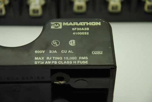 Marathon 6F30A3B, Fuseholders, Lot of 5