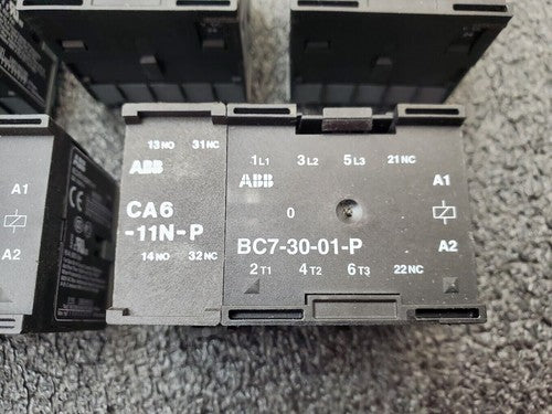 ASEA BROWN BOVERI ABB Contactor BC7-30-01-P BC73001P05 16A 600VAC 3PH Lot of 5