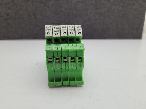Lot of 5 Phoenix Contact DEK-REL-G24/21 2961105 Relay Module 30-14 AWG, Tested