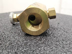Pneu-Trol Deltrol F-35B Brass Flow Control Needle Valve Fluid Regulator Lot of 2