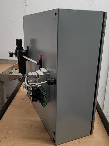 Hoffman Control Cabinet IDEC FA-3S PLC Numatics 3 Solenoid Valve ABB Contactors