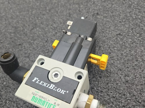 Numatics FlexiBlok S22C-CB4LM Pneumatic Valve 110V AC Slow Start Assembly