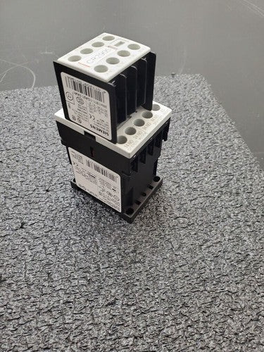 Siemens 3RH1271-1BB40 3PH Control Contactor Relay 24V DC Coil Size S00 DIN Rail
