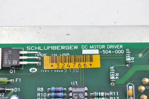 Schlumberger 054-000 DC Motor Driver 7212C109 19.1VDC Theta Motor