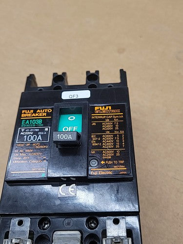 Fuji Electric EA103B Auto Circuit Breaker 100A RL-TS20B-C