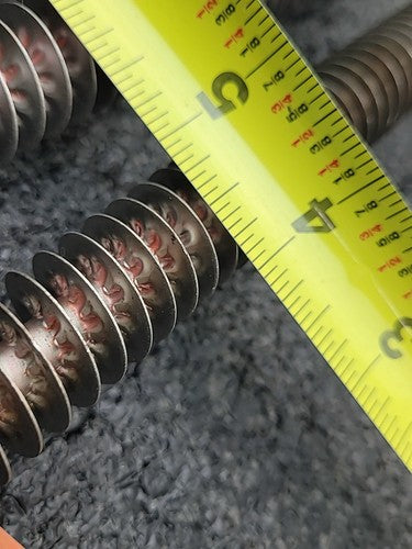 3x Industrial Tubular Finned U Type Air Heating Elements Ceramic Insulators 15"