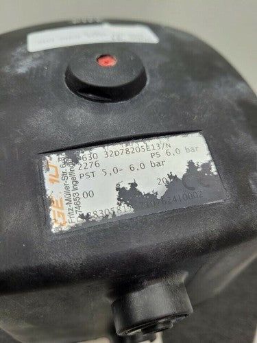 Gemu DN32 Diaphragm Shutoff Valve Air Open Spring Close PTFE 630 32D78205E13 B