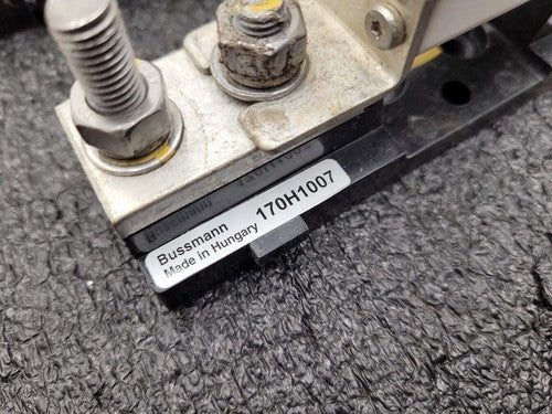3x Bussmann 170M4833 High Speed Square Body Fuse + Holder 200A 1000VAC 170H1007