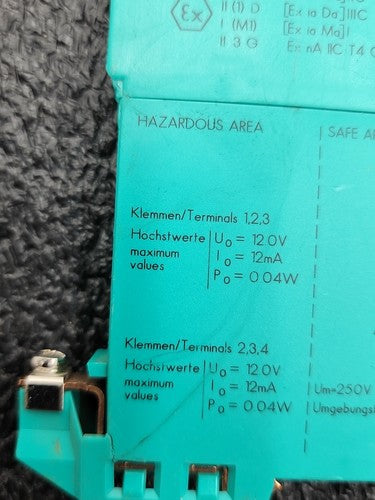 Pepperl+Fuchs Z964 71798 Intrinsically Safe Barrier BAS01ATEX7005 Shunt Diode