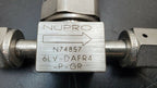 NUPRO 6LV-DAFR4-P-GR Manual Stainless Steel On/Off Gas Valve 1/4" VCR