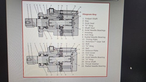 Dynamic Fluid Components BMER-2-200-WS-T4-S-R Hydraulic Wheel Motor 11.96 cu in
