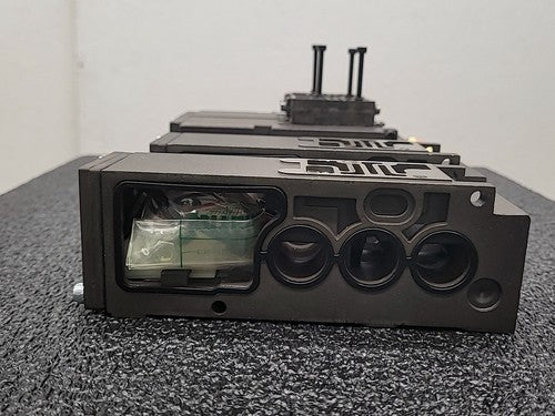 Numatics FlexiBlok Pneumatic 4 Valve Air Solenoid Manifold Block Assembly