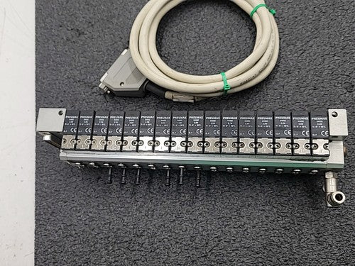 Pneumax 16x Solenoid Valve Manifold Breakout Board D-Sub Cable 24VDC Industrial
