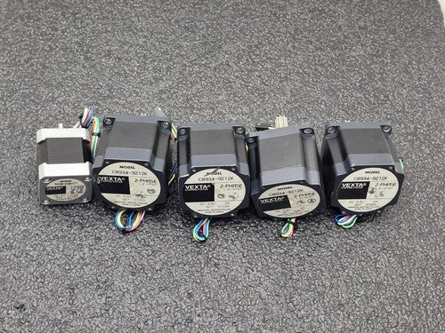 Lot of 5x VEXTA 2-PHASE STEPPING MOTOR C8934-9212K and PK245-01AA-C11