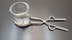 Lot of Pyrex Kimax VWR Borosilicate Glass Cylinder, Beaker, Funnel, Dish, Tongs