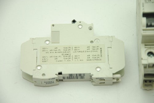Merlin Gerin C1A Multi9 C60, 1-Pole Circuit Breaker, Lot of 2