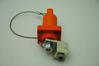 Leviton Single-Pole Female Receptacle, Orange, 5/8" ID