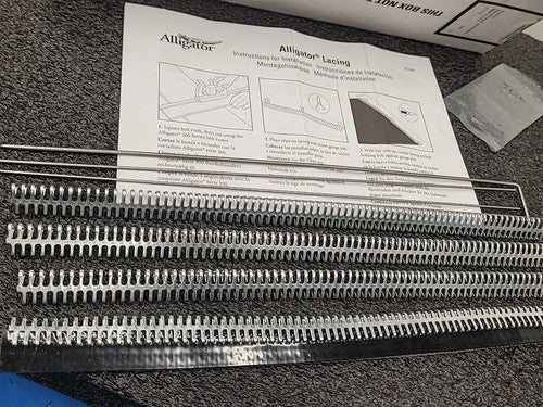 Flexco Alligator Steel Belt Lacing 3/32" - 9/64" Fastener Set Kit 7-12 Set of 3