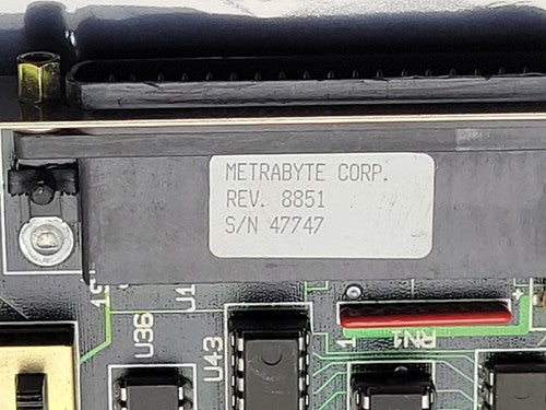 Metrabyte Corp 8851 ISA PC Computer Card Vintage DB37