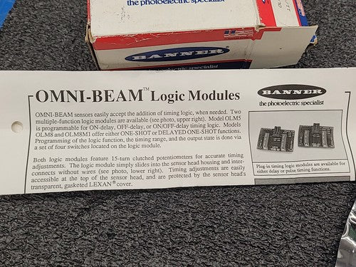 Banner Engineering Omni-Beam Timing Logic Module OLM5 27098 Delay PC Board