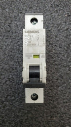 SIEMENS 5SY41 MCB C10 Single Pole CIRCUIT BREAKER / 5SY4110-7 / ~230-400V / 5A