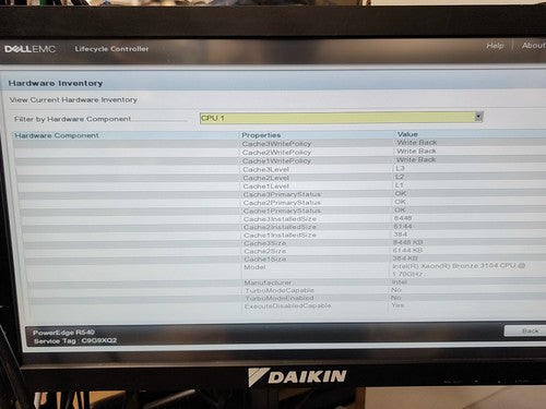 Dell EMC PowerEdge R540 Rack Server 32GB SK Hynix 2x Xeon Bronze 3104 CPU 8x LFF