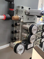 Hoffman Control Cabinet IDEC FA-3S PLC Numatics 3 Solenoid Valve ABB Contactors