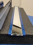 16"x1.75" Blue Anodized Aluminum Light Curtain 90 degree Mirror set of 3 Frames