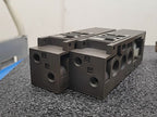 Numatics FlexiBlok Pneumatic 4 Valve Air Solenoid Manifold Block Assembly