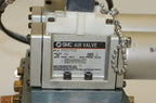 SMC Pneumatic Manifold,  NVS4124-0052DP Air Valve, 2-Position, 2-Valves