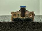 Lot of 2x SMC VZ3123-5MOZ-M5-Q and  2x VZ3123-5MOZ-M5 Pneumatic Valve Blocks
