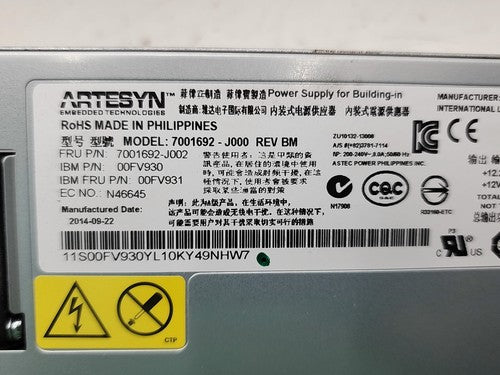 IBM Power S822L Server 8247-22L POWER8 Enterprise System 2x 00KV832 256GB Ram