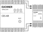 Euchner CES-AR-AES-12, CESARAES12  Safety Unit DIN Rail 4x Safety Relays