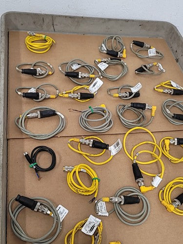 LOT Banner MQDC-415 RA M12 Connector Cable Cordset 26848 Euro Style Quick Barrel