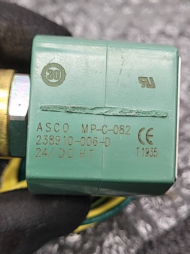 ASCO Red Hat II Solenoid Valve 8262H208 24VDC Brass NC Shutoff 1/4" NPT 6WTW2