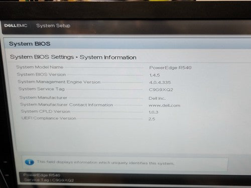 Dell EMC PowerEdge R540 Rack Server 32GB SK Hynix 2x Xeon Bronze 3104 CPU 8x LFF