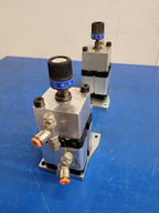 Pneumax Pneumatic Dual Cylinder Actuator w/ Adjustable stops 2420A1513