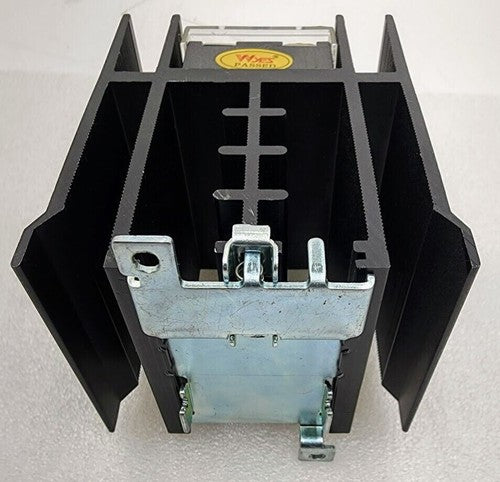 WYES SSR WYG1C40Z4 Solid State Relay w/ Heatsink DIN Rail Mount Cover 240VAC 40A
