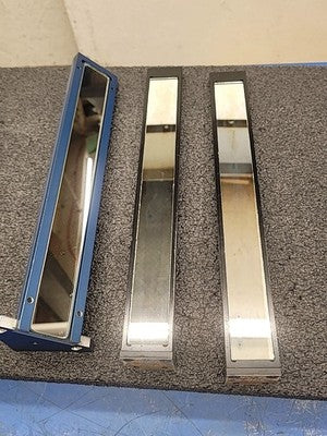 Safety Light Curtain Reflective Strip Housings Mirror Rails Blue Black Lot of 3