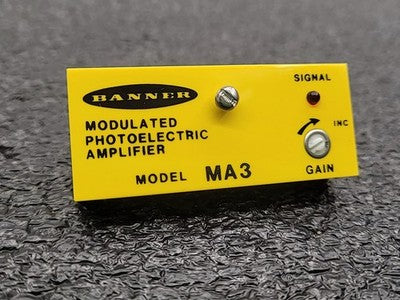 Banner MA3 Plug-In Amplifier Modulated Photoelectric Sensor Module 10-30VDC 9040