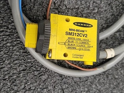 Banner Engineering SM312DQD SM312FQD SM312CV2 Photoelectric Sensors Lot