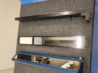 Safety Light Curtain Reflective Strip Housings Mirror Rails Blue Black Lot of 3