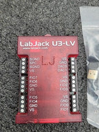 LabJack U3-LV USB Data Acquisition Module DAQ Device Red Case with Cable