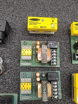 Banner MA3 Modulated Photoelectric Amplifier Lot MA3-4P MPS 15 Power Supply